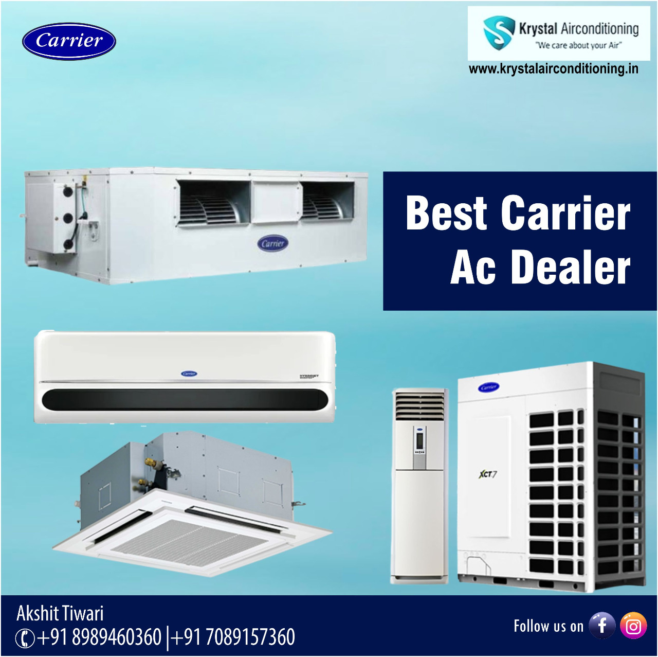 Best Dealer of Carrier Ducted AC in Indore